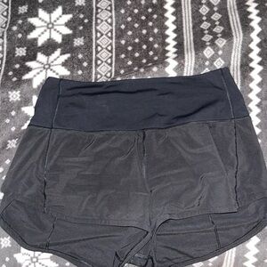 lululemon speed up size 6 black high rise